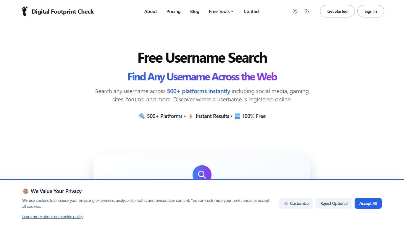 Free Username Search Tool 2026 | Find Anyone by Username on 500+ Platforms
